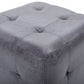 2 pcs Tables de chevet Gris 30x30x30 cm Similicuir daim