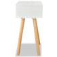 Table de chevet 2 pcs Bois de pin massif 40 x 30 x 61 cm Blanc