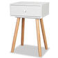 Table de chevet 2 pcs Bois de pin massif 40 x 30 x 61 cm Blanc