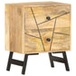 Table de chevet 40x30x50 cm Bois de manguier massif