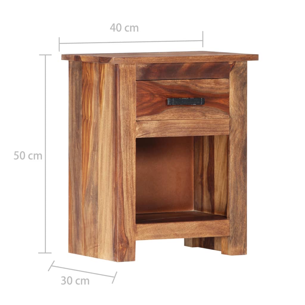 Table de chevet 40x30x50 cm Bois massif