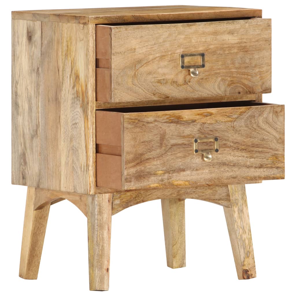 Table de chevet 40x35x55 cm Bois de manguier solide