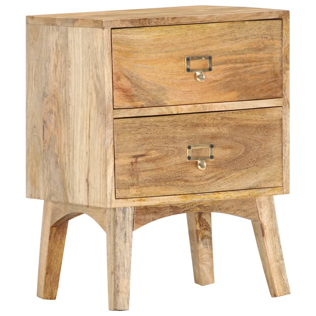 Table de chevet 40x35x55 cm Bois de manguier solide