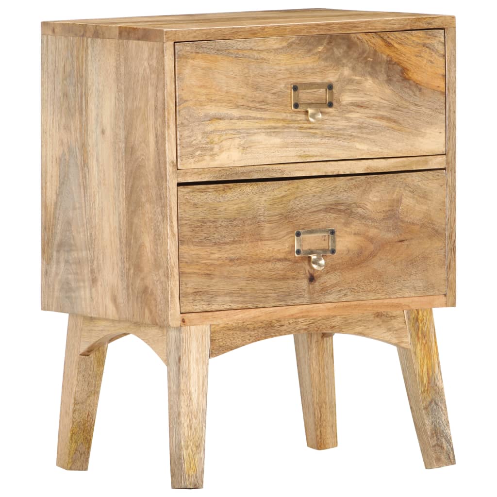 Table de chevet 40x35x55 cm Bois de manguier solide