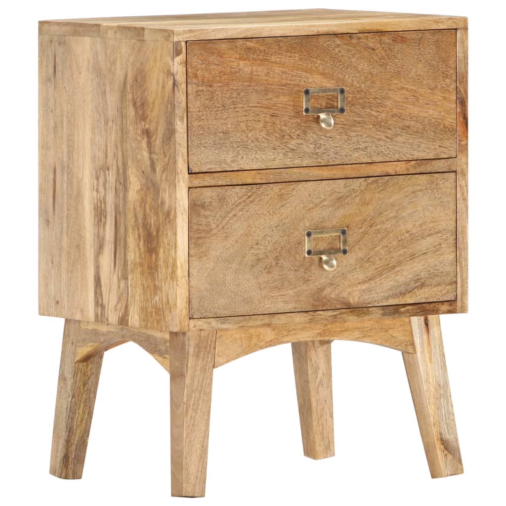 Table de chevet 40x35x55 cm Bois de manguier solide