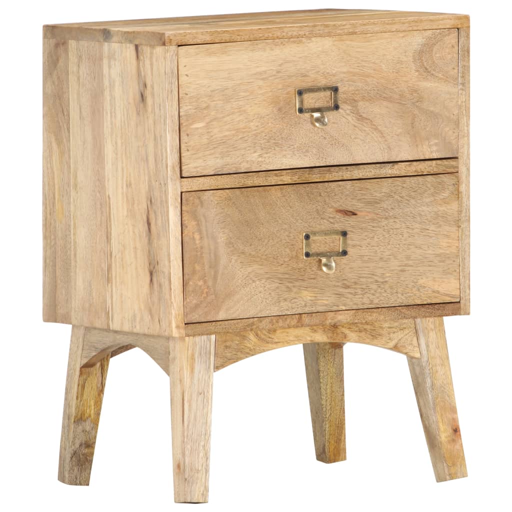 Table de chevet 40x35x55 cm Bois de manguier solide