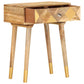 Table de chevet 43 x 30 x 58 cm Bois de manguier massif