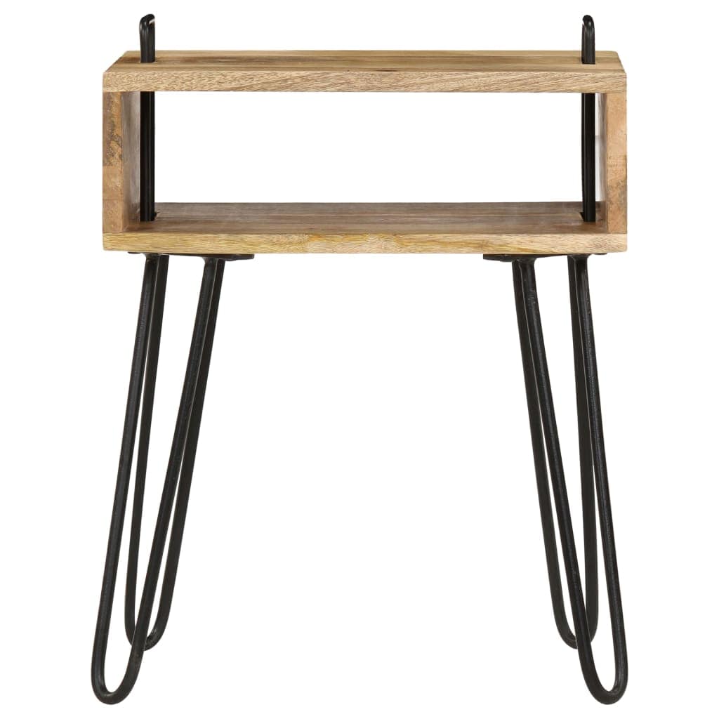 Table de chevet Bois de manguier massif 40x34x47 cm