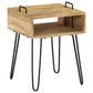 Table de chevet Bois de manguier massif 40x34x47 cm