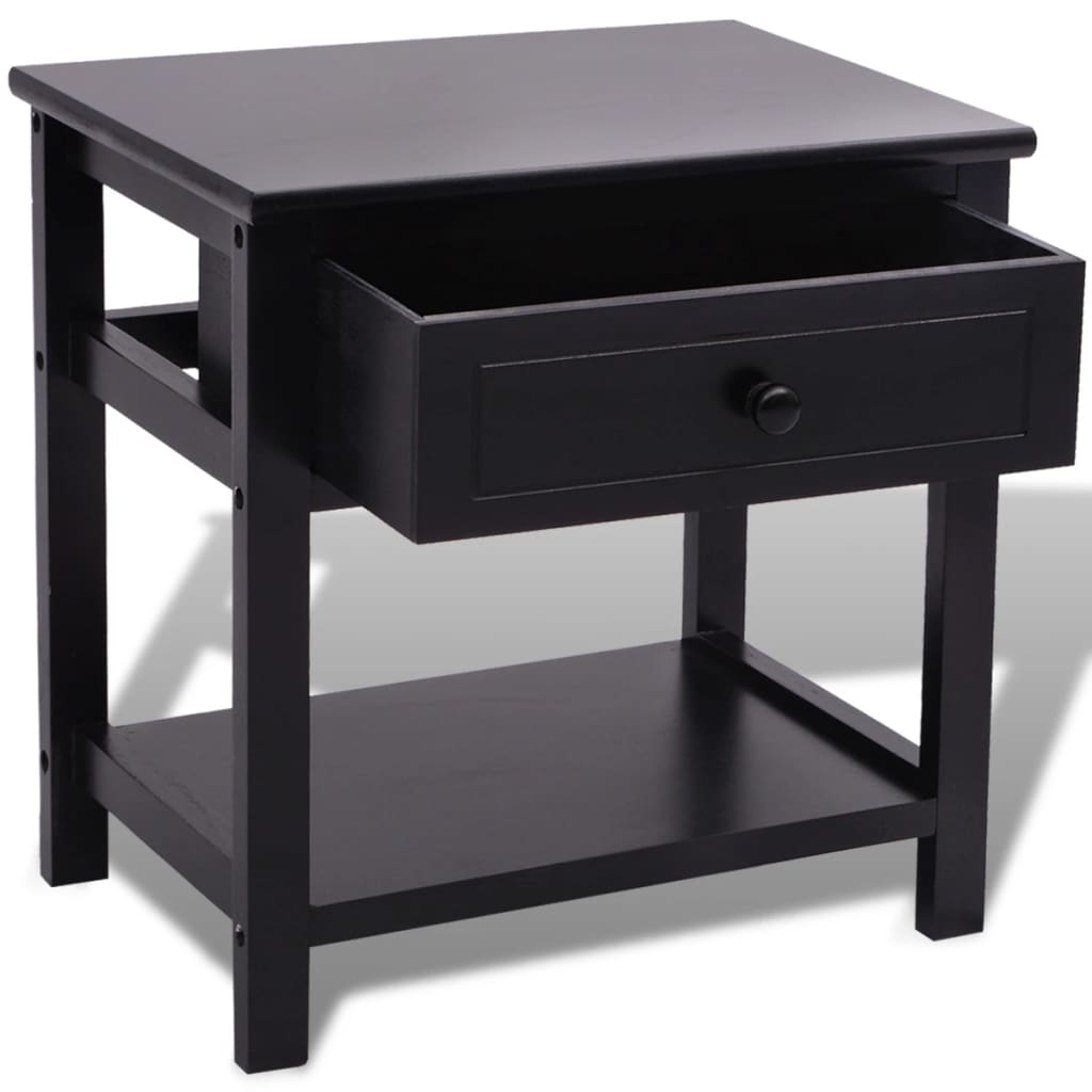 Table de chevet Bois Noir