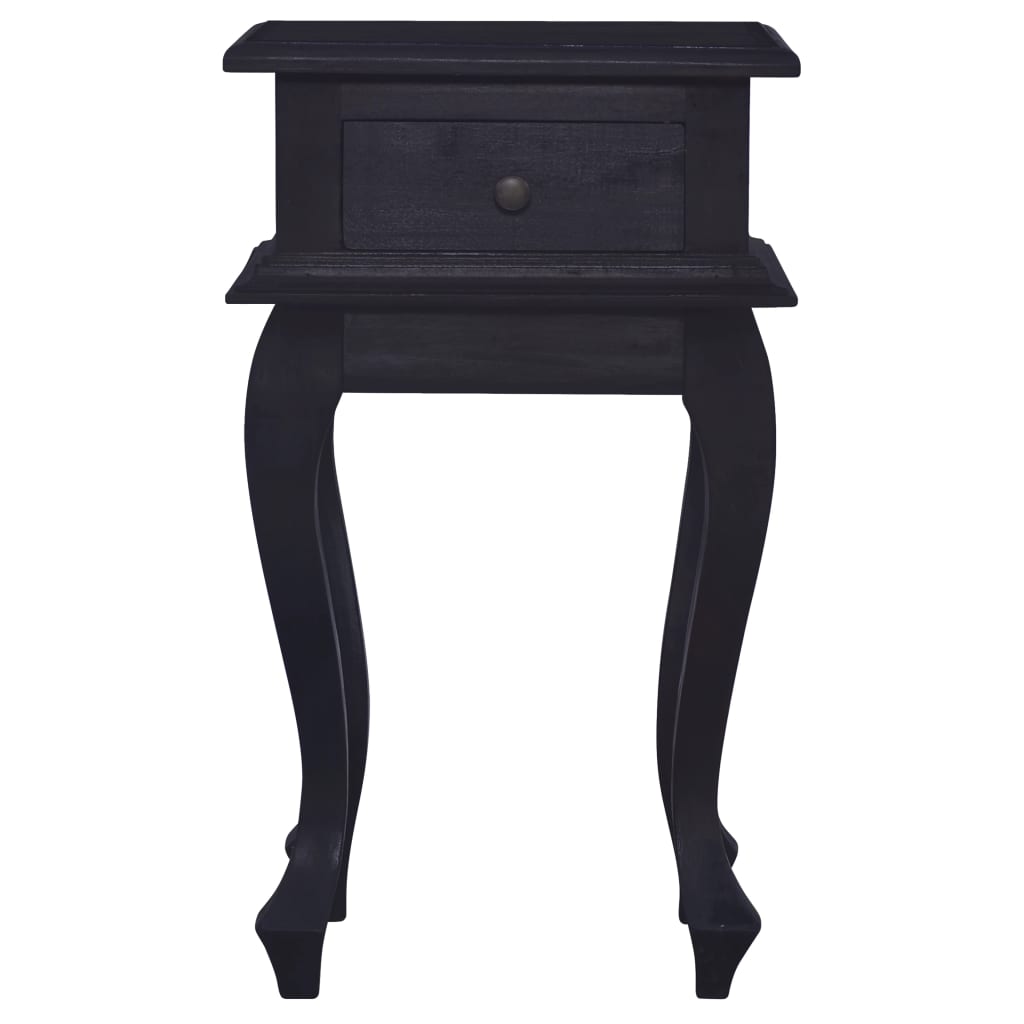 Table de chevet Café noir clair 35x30x60cm Bois d'acajou massif