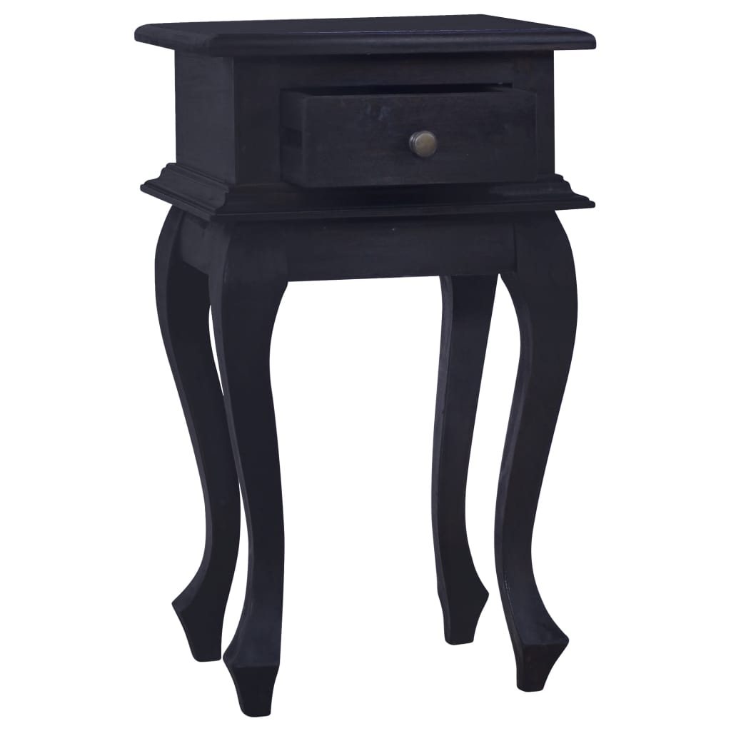 Table de chevet Café noir clair 35x30x60cm Bois d'acajou massif