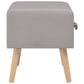 Table de chevet Gris 40x35x40 cm Tissu