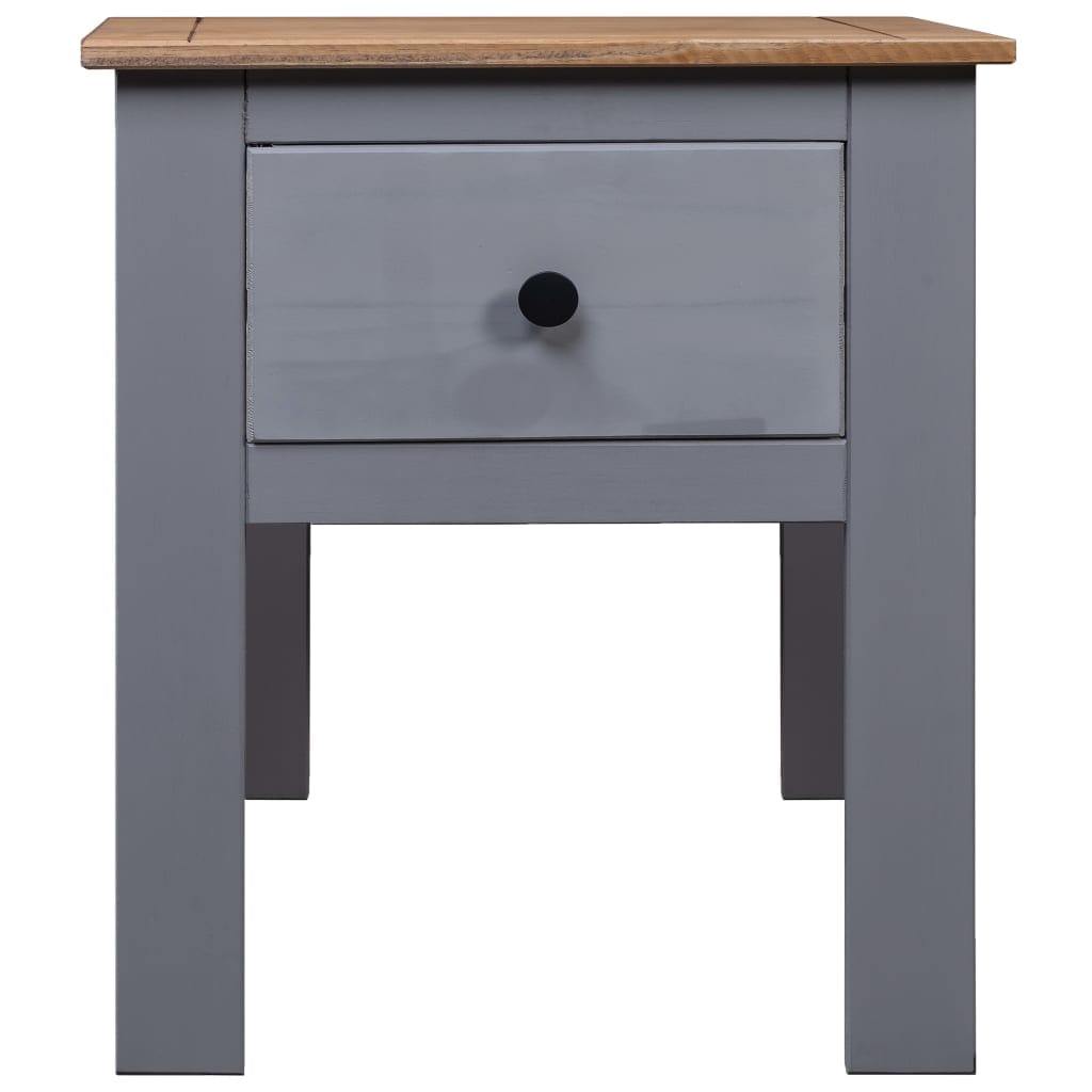 Table de chevet Gris 46x40x57 cm Pin Gamme Panama