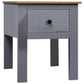 Table de chevet Gris 46x40x57 cm Pin Gamme Panama