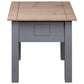 Table de chevet Gris 50,5x50,5x52,5 cm Pin Gamme Panama