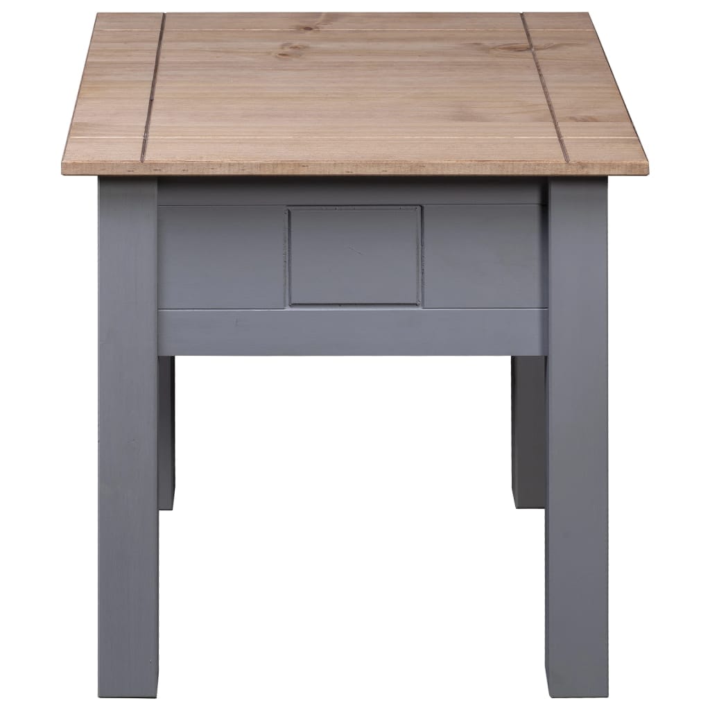 Table de chevet Gris 50,5x50,5x52,5 cm Pin Gamme Panama