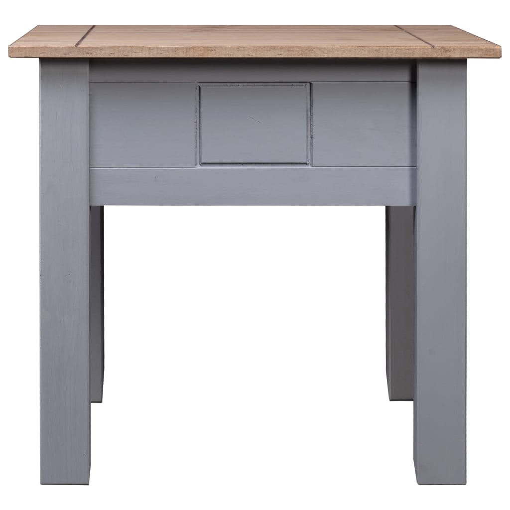 Table de chevet Gris 50,5x50,5x52,5 cm Pin Gamme Panama