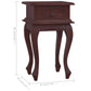 Table de chevet Marron classique 35x30x60 cm Bois d'acajou