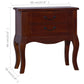 Table de chevet Marron classique 60x30x60 cm Bois d'acajou