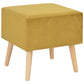 Table de chevet Moutarde 40x35x40 cm Velours