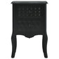 Table de chevet Noir 43x32x65 cm MDF