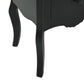 Table de chevet Noir 43x32x65 cm MDF