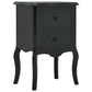 Table de chevet Noir 43x32x65 cm MDF