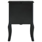 Table de chevet Noir 43x32x65 cm MDF