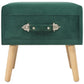 Table de chevet Vert 40x35x40 cm Velours