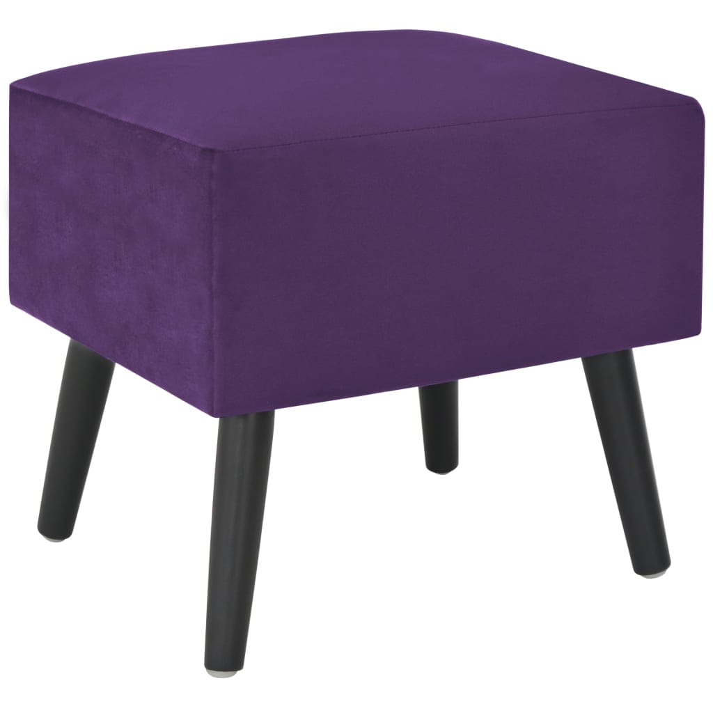 Table de chevet Violet foncé 40x35x40 cm Velours