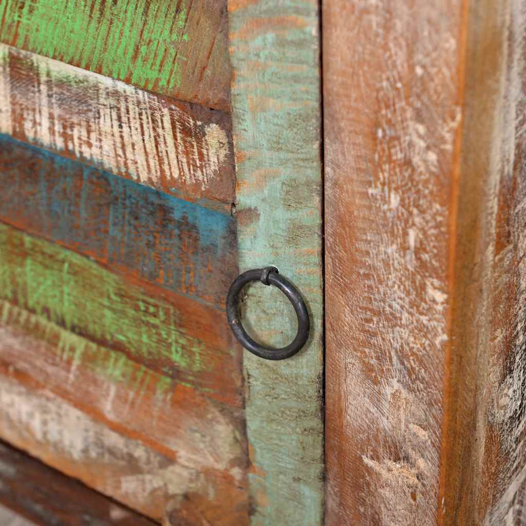 Table de coin avec 1 tiroir et 1 porte Bois de récupération