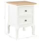 Tables de chevet 2 pcs blanc 35x30x49 cm MDF