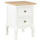 Tables de chevet 2 pcs blanc 35x30x49 cm MDF