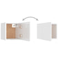 Tables de chevet 2 pcs Blanc brillant 30,5x30x30 cm