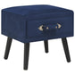 Tables de chevet 2 pcs Bleu 40x35x40 cm Velours