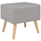 Tables de chevet 2 pcs Gris 40x35x40 cm Tissu