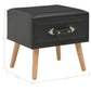 Tables de chevet 2 pcs Noir 40x35x40 cm Similicuir