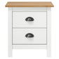 Tables de chevet Hill 2 pcs Blanc 46x35x49,5 cm Bois pin solide