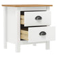 Tables de chevet Hill 2 pcs Blanc 46x35x49,5 cm Bois pin solide